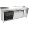 Arbejdsskab med affaldsspand i rustfrit stål 1800x600x900mm | Adexa SCP60180BRBR