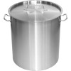 Affaldsspand med låg 75 liter Rustfrit stål | Adexa SDB75