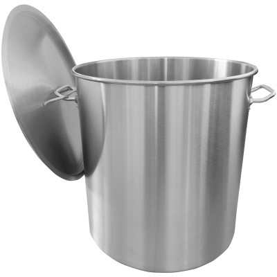 Skraldespand med låg 95 liter rustfrit stål | Adexa SDB95