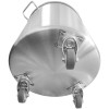 Affaldsspand i rustfrit stål med hjulpedal 60 liter | Adexa AD5903