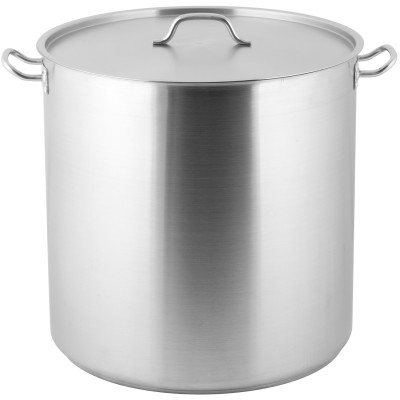 Professionel gryde med låg i rustfrit stål 98liter | Adexa SE15050