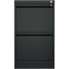 Skuffeskab / arkivskab i stål med 2 skuffer 460x620x720mm Sort | Adexa SEDA2B