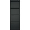 Skuffeskab / arkivskab i stål med 4 skuffer 460x620x1331mm Sort | Adexa SEDA4B