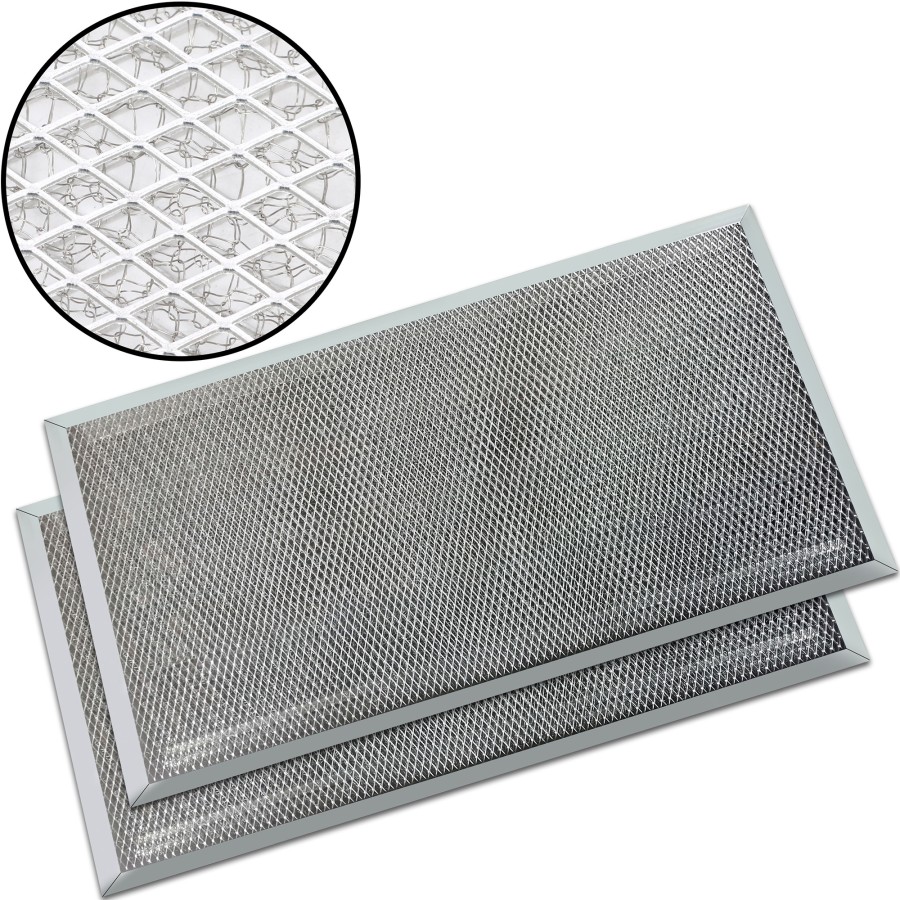2-pak fedtfilter til komfur Premium rustfrit stål og aluminium 470x245x10mm | Adexa SMF50251x2