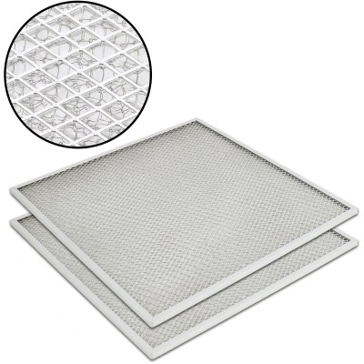 2-pak fedtfiltre til komfur Premium rustfrit stål og aluminium 470x470x10mm | Adexa SMF50501x2