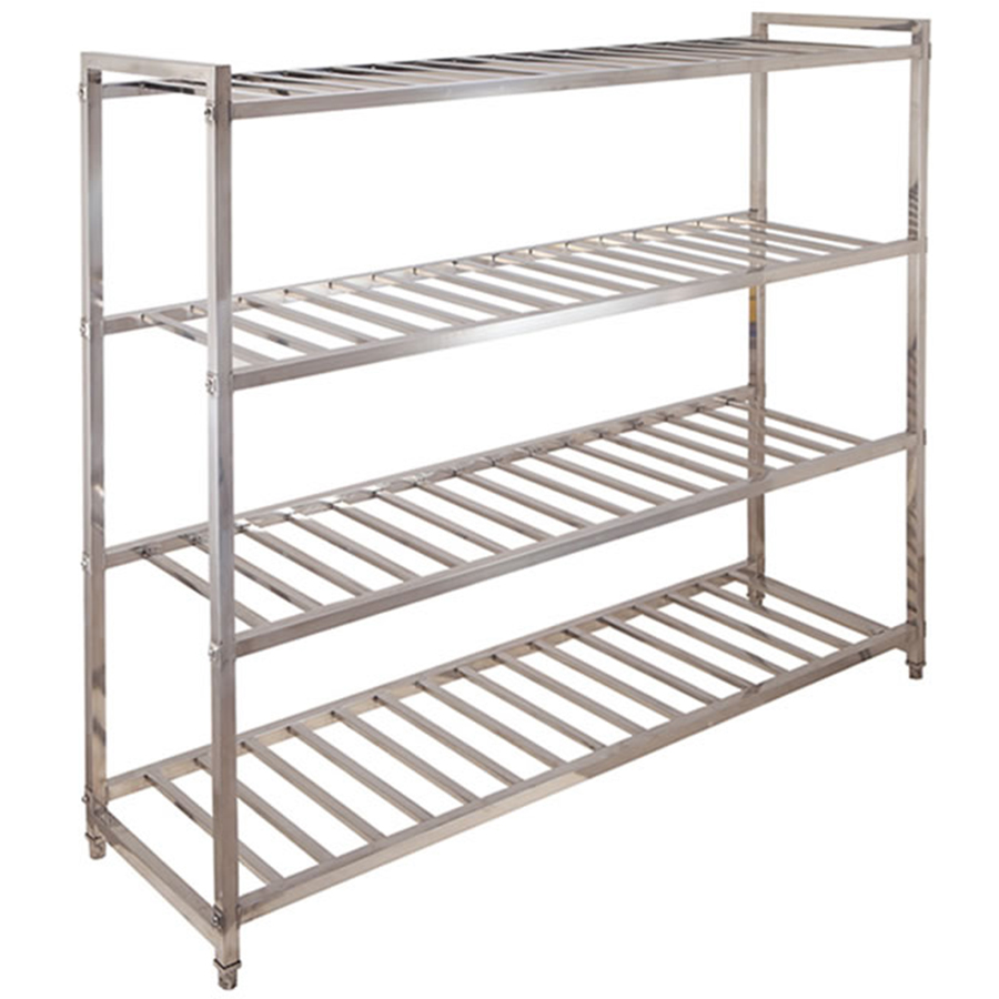 Reol i rustfrit stål 1200x600x1550mm 4 hylder | Adexa SR1200A2
