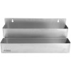 Flasketrug/Flaskehylde Rustfrit stål Dobbelt 795x210x240mm | Adexa SRD8021