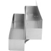Flasketrug/Flaskehylde Rustfrit stål Dobbelt 795x210x240mm | Adexa SRD8021