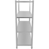 Hyldereol i rustfrit stål 1800x400x1500mm 4 hylder | Adexa SSB18040