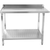 Dispenser venstre side 600x650x850mm Med underhylde Med Kant Rustfrit stål | Adexa SWB6065R