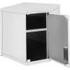 Vægskab hjørneenhed rustfrit stål 800x800x400x400x650mm | Adexa SWCCN80402DR