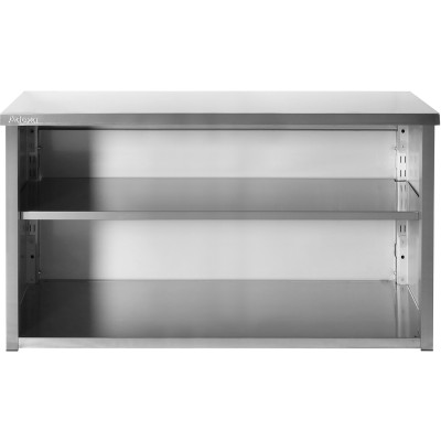 Vægskab med 1 hylde i rustfrit stål 1600x400x800mm | Adexa SWCH16040