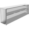Vægskab med 1 hylde i rustfrit stål 1800x400x800mm | Adexa SWCH18040