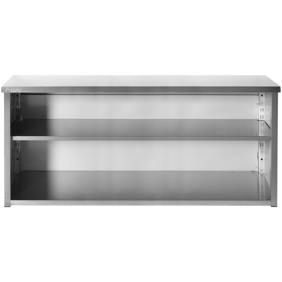 Vægskab med 1 hylde i rustfrit stål 2000x400x800mm | Adexa SWCH20040
