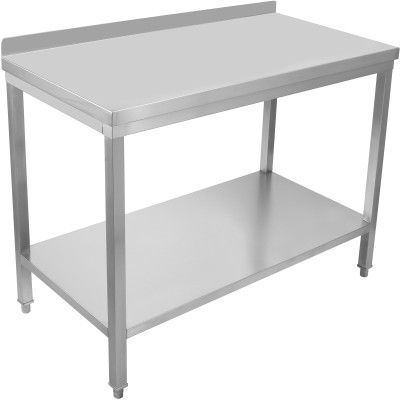 Arbejdsbord med underhylde i rustfrit stål 1400x600x900mm | Adexa SWT60140B