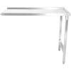 Dispenser Højre side 600x650x850mm Uden underhylde Uden Kant Rustfrit stål | Adexa SWT6065L