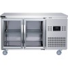 Kølebord med 2 glasdøre, 1350 x 700 x 850 mm | Adexa T147RG