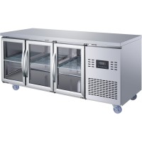 Kølebord med 3 glasdøre, 1795 x 700 x 850 mm | Adexa T187RG