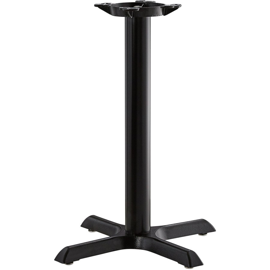 Sort bordfod 22x22'' Standardhøjde Sandtex-belægning | Adexa T2222TH