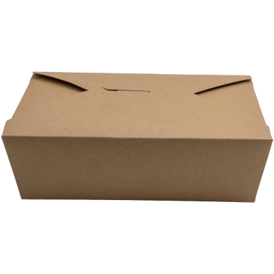 200-pak Take Away-bokse med foldelåg Brun 216x163x64mm | Adexa TACFC3