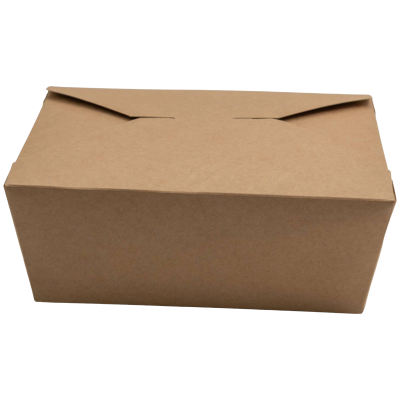 200-pak Take Away-bokse med foldelåg Brun  172x152x64mm | Adexa TACFC8