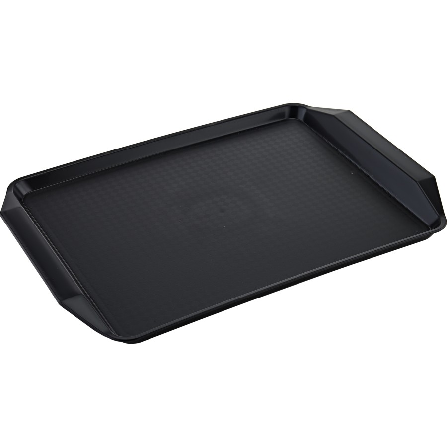 Frokostbakke med håndtag 430x305mm Polypropylen Sort | Adexa TF0003