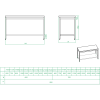 Arbejdsbord i rustfrit stål Underhylde 600x700x900mm | Adexa THATS67