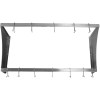 Væghylde med 12 kroge Rustfrit stål 900x300x300mm | Adexa VMR0930