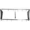 Væghylde med 12 kroge i rustfrit stål 1200x300x300mm | Adexa VMR1230