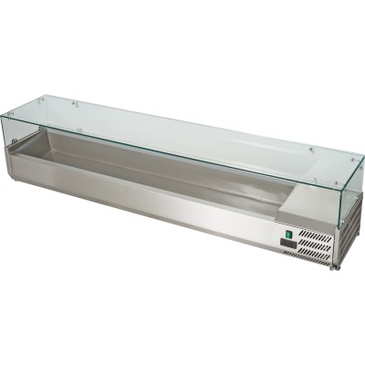 Kølebord / Serveringsdisk Top 1800mm 8xGN1/3 Dybde 380mm | Adexa VRX1800380