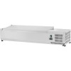 Kantinekøler/Kølerenne 1600mm 7xGN1/4 Dybde 330mm Rustfri låg | Adexa EA16