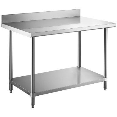 Arbejdsbord med underhylde i rustfrit stål 600x600x900mm | Adexa W218E6060B