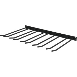 Glasholder Sort Vægmonteret Længde 300mm 15 vinglas | Adexa WGA58500300B