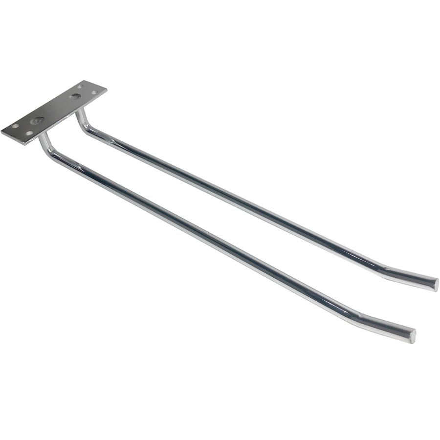 Glasholder Krom Loftsmonteret Længde 400mm 4 vinglas | Adexa WGB18500400S