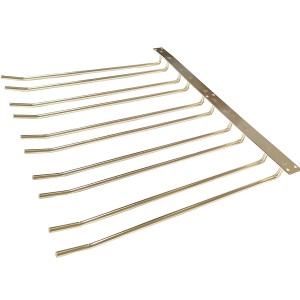Glasholder Guld Loftsmonteret Længde 300mm 15 vinglas | Adexa WGB58500300G