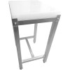Slagterblok / Skæreblok med stativ Polyethylen / Rustfrit stål 500x400x750mm | Adexa WH505670T