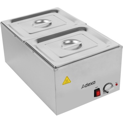 Vandbad inklusive 2xGN1/2 kantiner med låg | Adexa WH706612