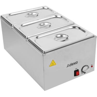 Vandbad inklusive 3xGN1/3 kantiner med låg | Adexa WH706613