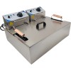 Professionel Friture dobbelt 14 liter 2,5+2,5kW elektrisk bænkmodel | Adexa WHCD171