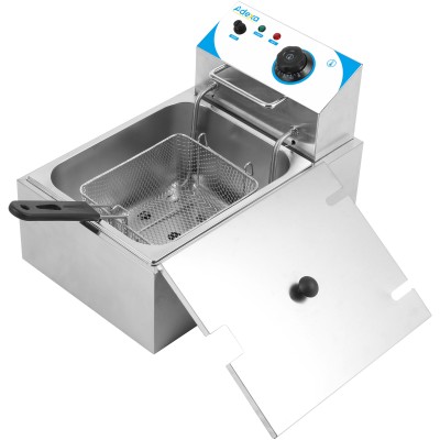 Kommerciel frituregryde enkelt elektrisk 10 liter 2,5 kW bordplade | Adexa WHCDFS
