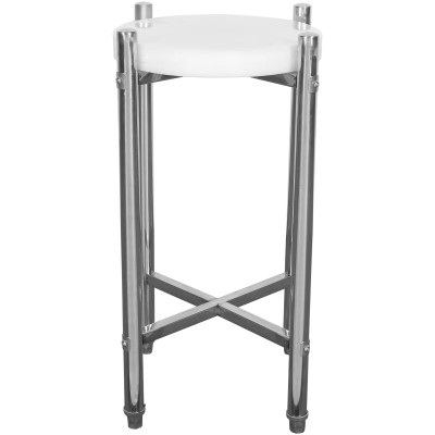 Slagterblok / Skæreblok med stativ Polyethylen / Rustfrit stål ⌀520*750mm | Adexa WHCY0303