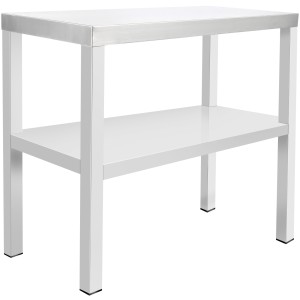 Øverste hylde/serveringshylde 2 niveauer 800x370x700mm Rustfrit stål | Adexa WHDS803770