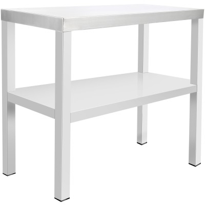 Tophylde/Serveringshylde 2 niveauer 1000x370x700mm Rustfrit stål | Adexa WHDS1003770