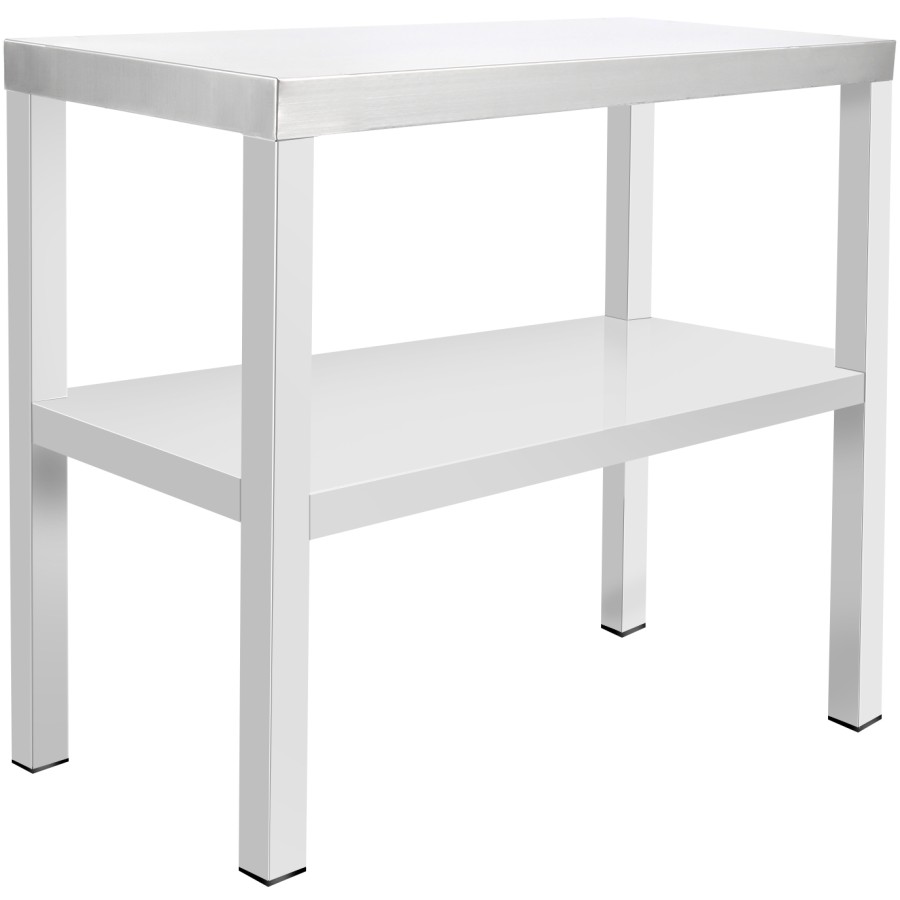 Øverste hylde/serveringshylde 2 niveauer 800x370x700mm Rustfrit stål | Adexa WHDS803770