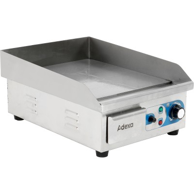 Professionel stegepande glat 1 zone 358x393mm 2kW elektrisk | Adexa WHEG810AF