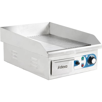 Professionel grillplade med glat rist 1 zone 358x393mm 2kW elektrisk | Adexa WHEG810AFR