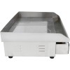 Professionel stegeplade med glat rist 2 zoner 728x393mm 4,4kW Elektrisk | Adexa WHEG820AFR
