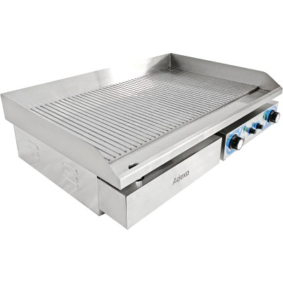Professionel grillplade med 2 zoner 728x393mm 4,4kW elektrisk | Adexa WHEG820AR