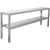 Øverste hylde/serveringshylde 2 niveauer 1600x335x700mm Rustfrit stål | Adexa WHES1603470