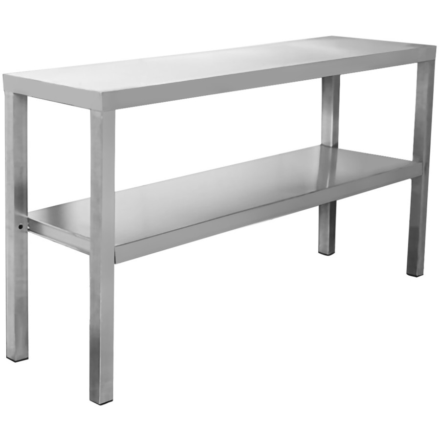 Øverste hylde/serveringshylde 2 niveauer 900x335x700mm Rustfrit stål | Adexa WHES903470